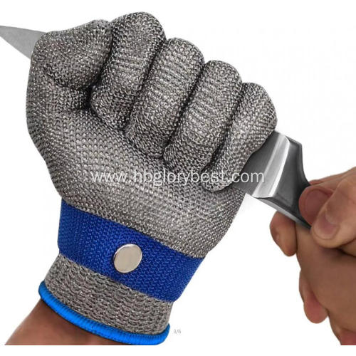 steel mesh cut resistant gloves